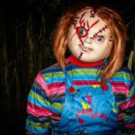 Person in Chucky costume